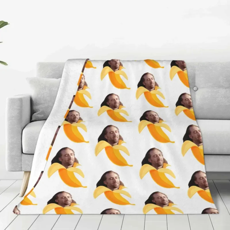 Nicolas Cage In A Banana Flannel Throw Blanket Actor Blankets for Bedding Bedroom Super Soft Bedspread
Nicolas Cage In A Banana Flannel Throw Blanket Actor Blankets for Bedding Bedroom Super Soft Bedspread