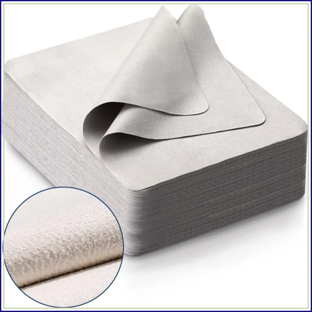 100 PCS Microfiber Lens Cleaning Cloth for Glasses, Screens, Cameras, Phones (6x7 Inches, Grey)
100 PCS Microfiber Lens Cleaning Cloth for Glasses, Screens, Cameras, Phones (6x7 Inches, Grey)