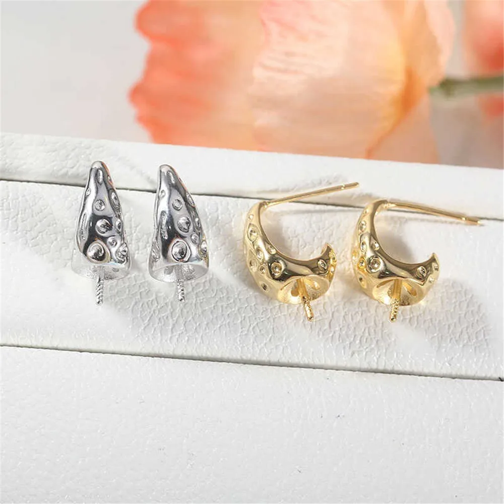 DIY Pearl Accessories New S925 Triangular Irregular Special-shaped Earrings Empty Holder Fashionable Exquisite Sweet Cute
DIY Pearl Accessories New S925 Triangular Irregular Special-shaped Earrings Empty Holder Fashionable Exquisite Sweet Cute