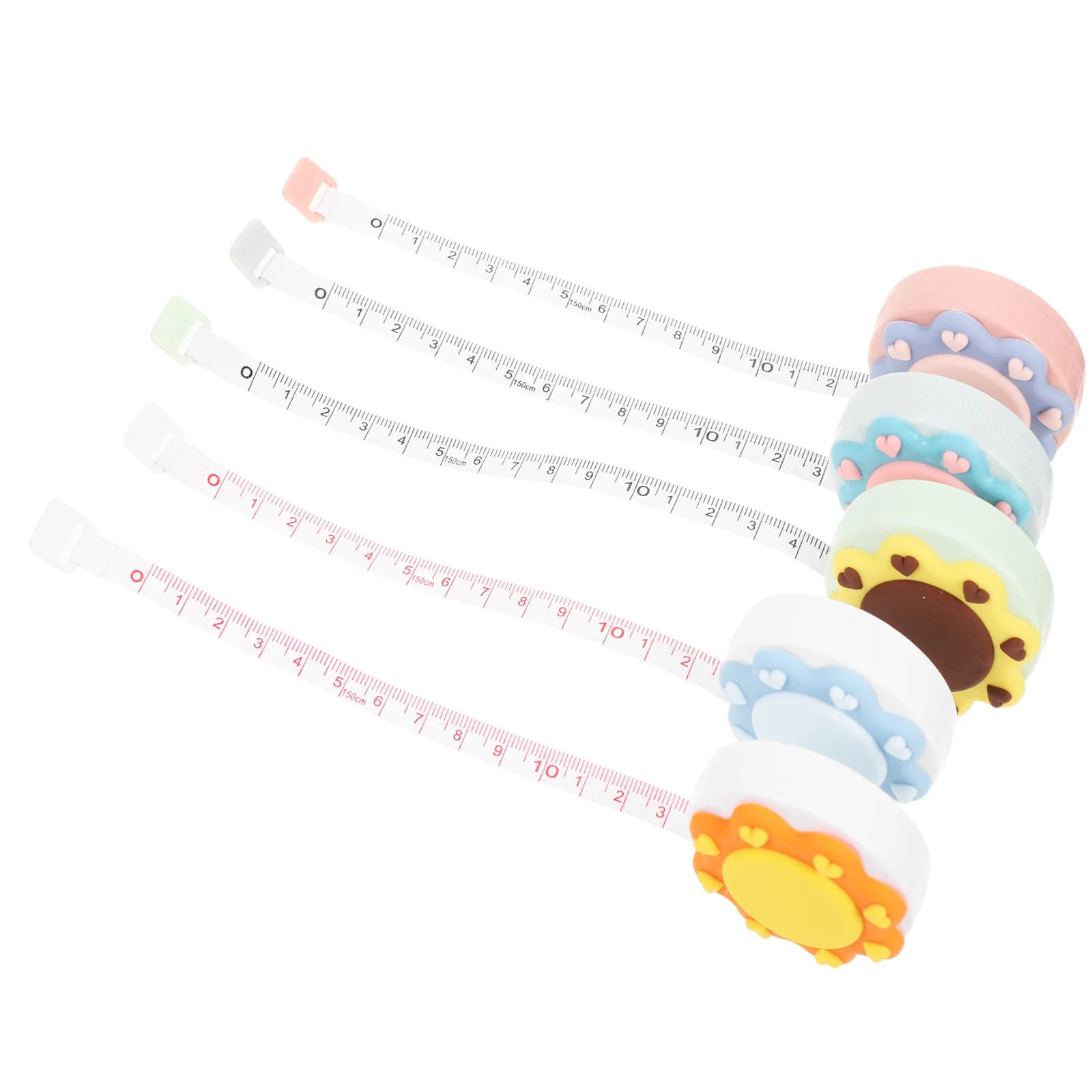 5pcs Mini Tape Measure Set Retractable PVC Soft Body Measuring Waist Tailor Sewing Clear Marks Dual Side Gifts
5pcs Mini Tape Measure Set Retractable PVC Soft Body Measuring Waist Tailor Sewing Clear Marks Dual Side Gifts