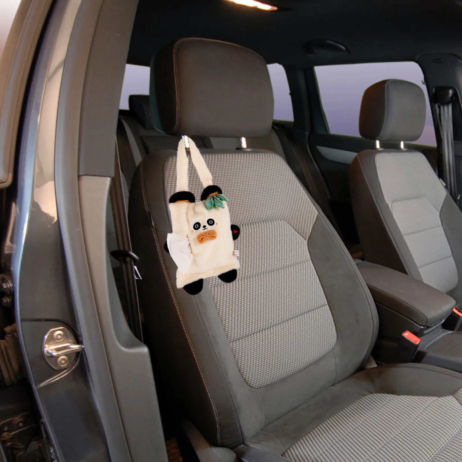 Panda Tissue Box Holder Car Seatback Hanging Tissue Dispenser Cute Decorative Napkin Paper Organizer for Car Home Office
Panda Tissue Box Holder Car Seatback Hanging Tissue Dispenser Cute Decorative Napkin Paper Organizer for Car Home Office