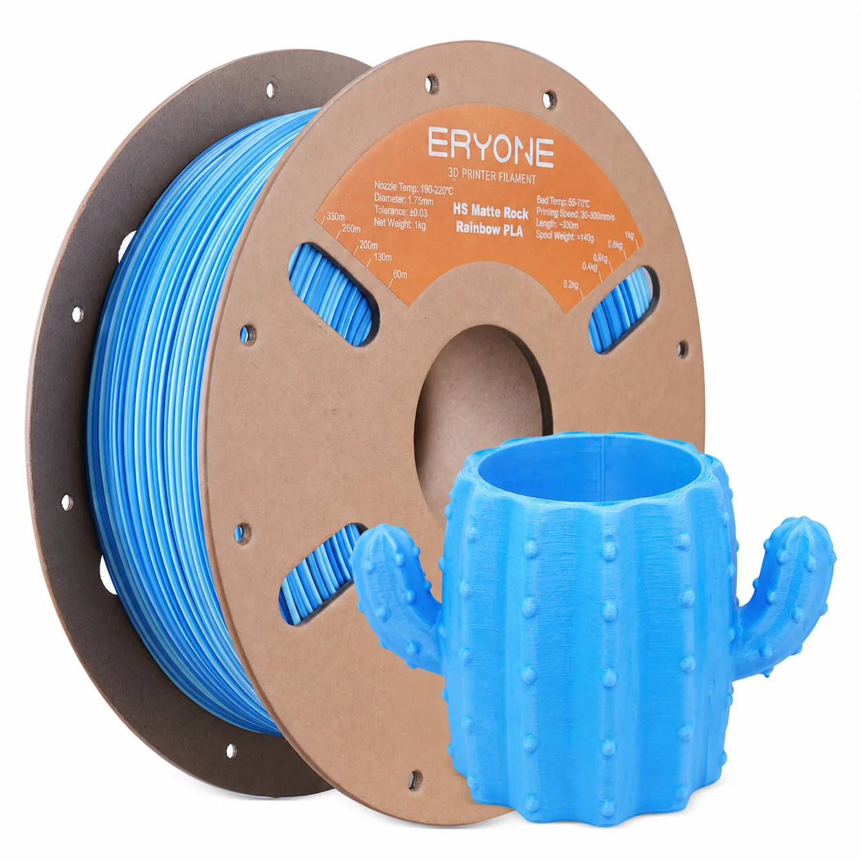 ERYONE HS Matte Rock Rainbow PLA Filament for 3D Printer High Speed Printing Matte Finish 1.75mm PLA Filament
ERYONE HS Matte Rock Rainbow PLA Filament for 3D Printer High Speed Printing Matte Finish 1.75mm PLA Filament