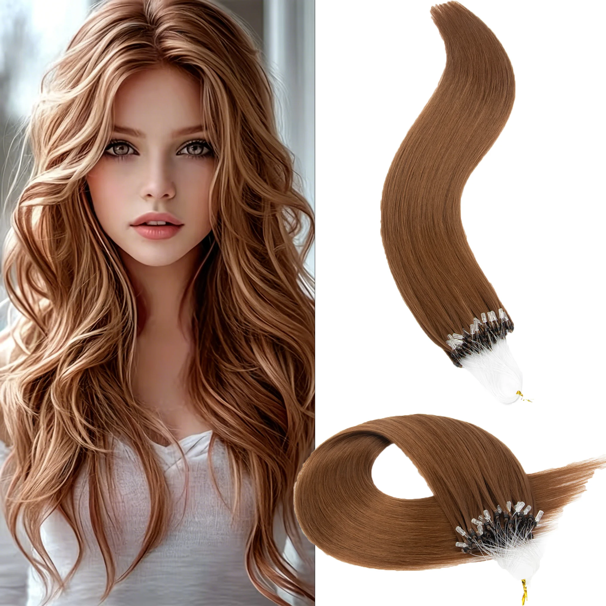 Micro Link Synthetic Hair Extensions with Keratin Micro Beads Straight Hair Adds Volume Length Fits All Hair Types Easily
Micro Link Synthetic Hair Extensions with Keratin Micro Beads Straight Hair Adds Volume Length Fits All Hair Types Easily