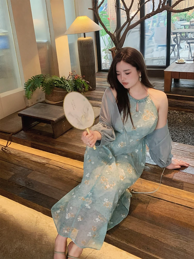 New Chinese Style Qipao Dress Jiangnan Cool Sensation plus Size Women's Clothing Spring Summer Long Sleeve A-Line Dress
New Chinese Style Qipao Dress Jiangnan Cool Sensation plus Size Women's Clothing Spring Summer Long Sleeve A-Line Dress