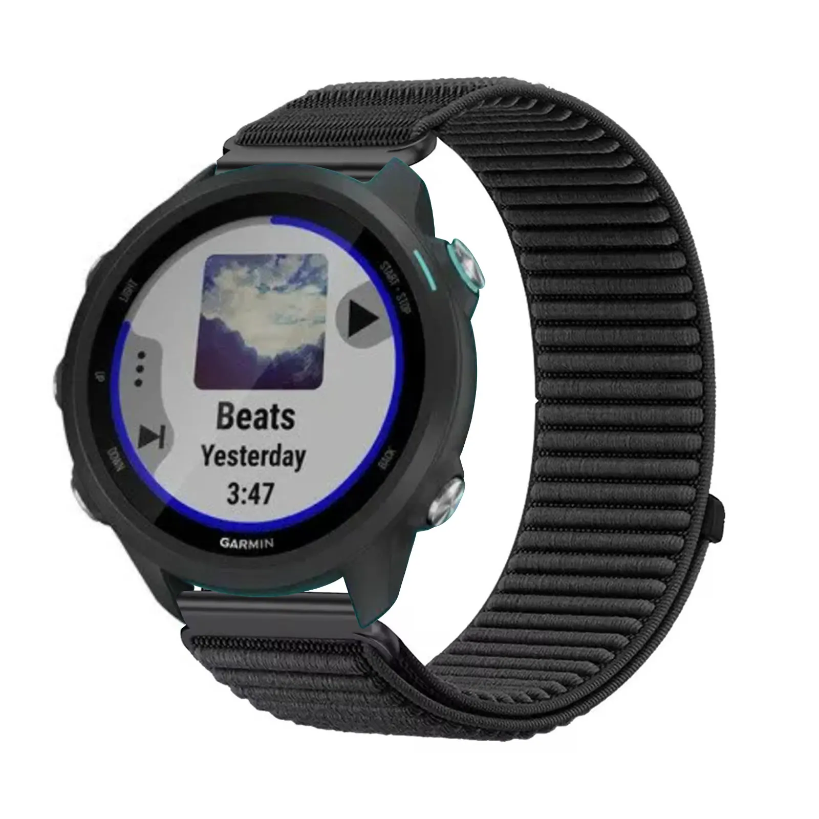 Nylon Bands for Garmin Forerunner 55/245/245 Music Band, Elastic Soft Velcro Nylon Strap
Nylon Bands for Garmin Forerunner 55/245/245 Music Band, Elastic Soft Velcro Nylon Strap