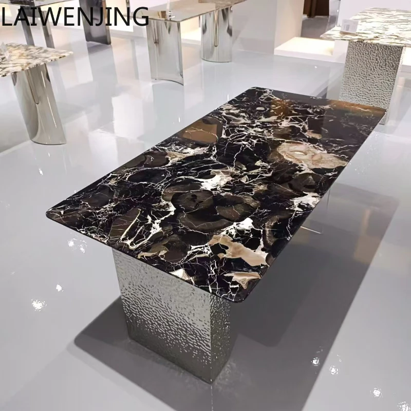 SGF high-end atmospheric acrylic crystal natural luxury stone dining table dining table
SGF high-end atmospheric acrylic crystal natural luxury stone dining table dining table