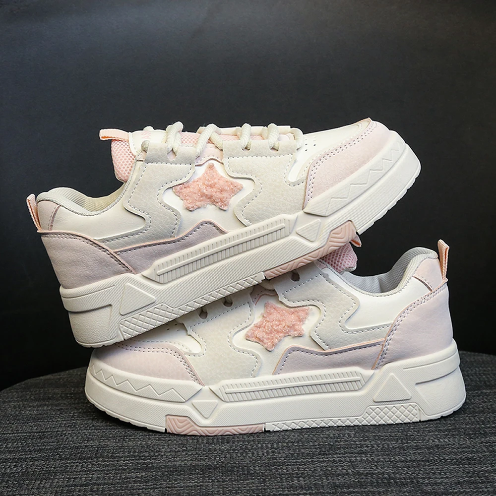 Роскошные брендовые женские туфли на массивной платформе, модная розовая студенческая повседневная обувь для девочек, женская обувь для скейтборда, новые универсальные кроссовки
Роскошные брендовые женские туфли на массивной платформе, модная розовая студенческая повседневная обувь для девочек, женская обувь для скейтборда, новые универсальные кроссовки