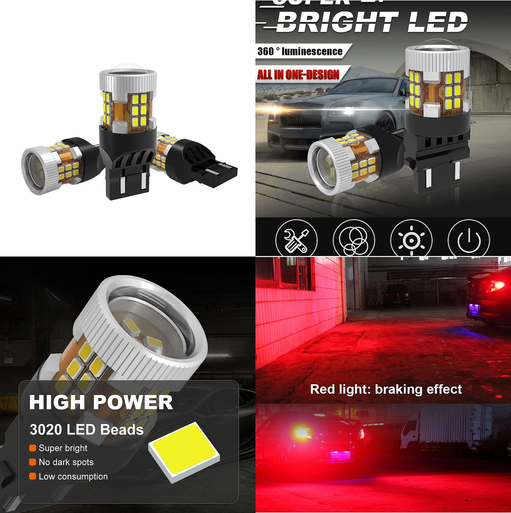 3156 3157 Turn Signal Brake Light 27SMD High Power Reverse Tail Lamp
3156 3157 Turn Signal Brake Light 27SMD High Power Reverse Tail Lamp