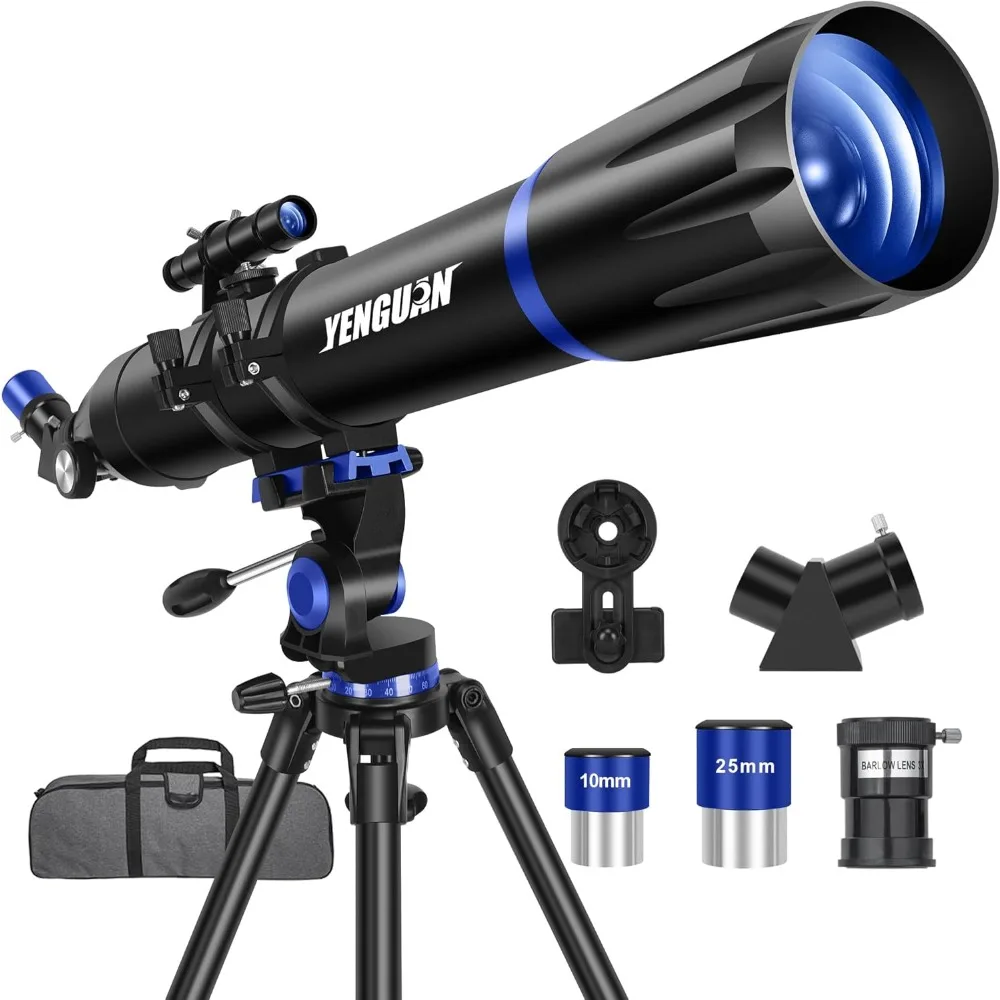 Professional telescope for adult astronomy,high power multi-coated transmission,with adapter and stainless steel tripod, package
Professional telescope for adult astronomy,high power multi-coated transmission,with adapter and stainless steel tripod, package