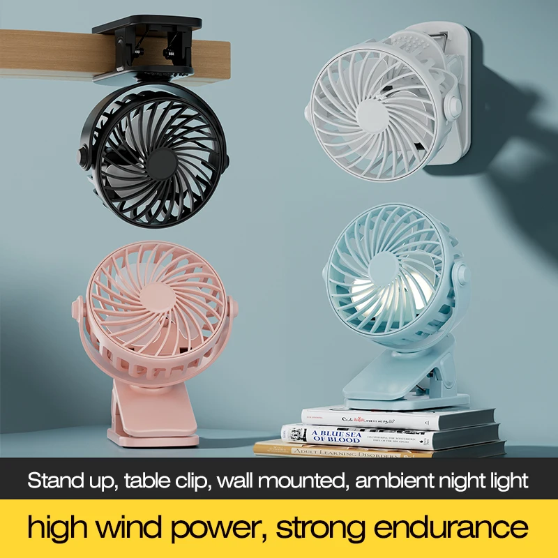 Portable rechargeable clip on fan with 720 ° rotating suspension and night light air cooler suitable for outdoor camping fans
Portable rechargeable clip on fan with 720 ° rotating suspension and night light air cooler suitable for outdoor camping fans