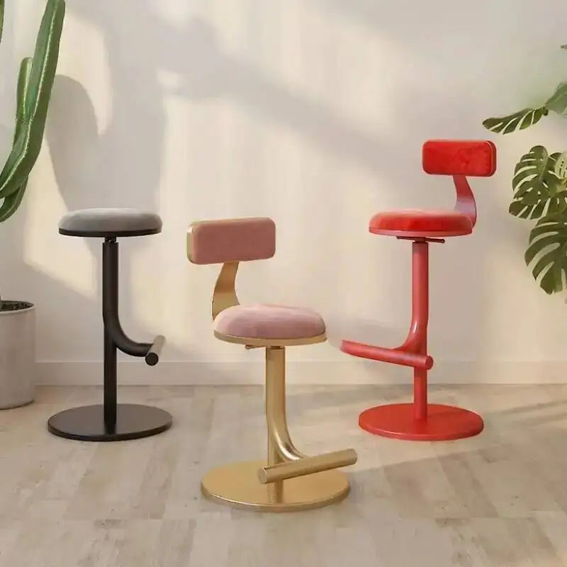 Adjustable Design Bar Chairs Modern Metal Nordic Counter Red Kitchen Salon Bar Stools Salon Swivel sgabelli da bar furniture
Adjustable Design Bar Chairs Modern Metal Nordic Counter Red Kitchen Salon Bar Stools Salon Swivel sgabelli da bar furniture