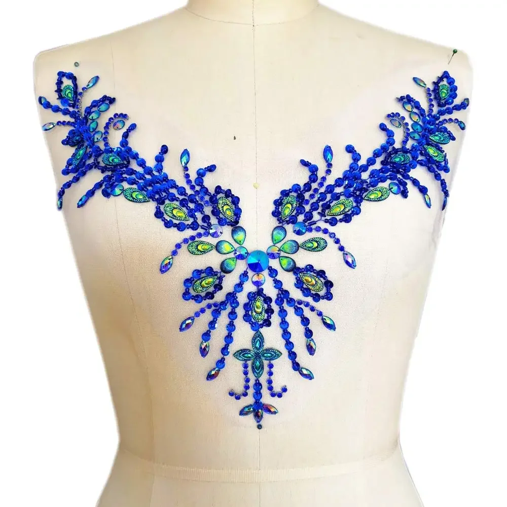 Sparkle Beaded V-Neck AB Color Bling Sew On Neckline Sequin Rhinestones Crystal Trim Bridal Applique Design Patch Sewing for
Sparkle Beaded V-Neck AB Color Bling Sew On Neckline Sequin Rhinestones Crystal Trim Bridal Applique Design Patch Sewing for