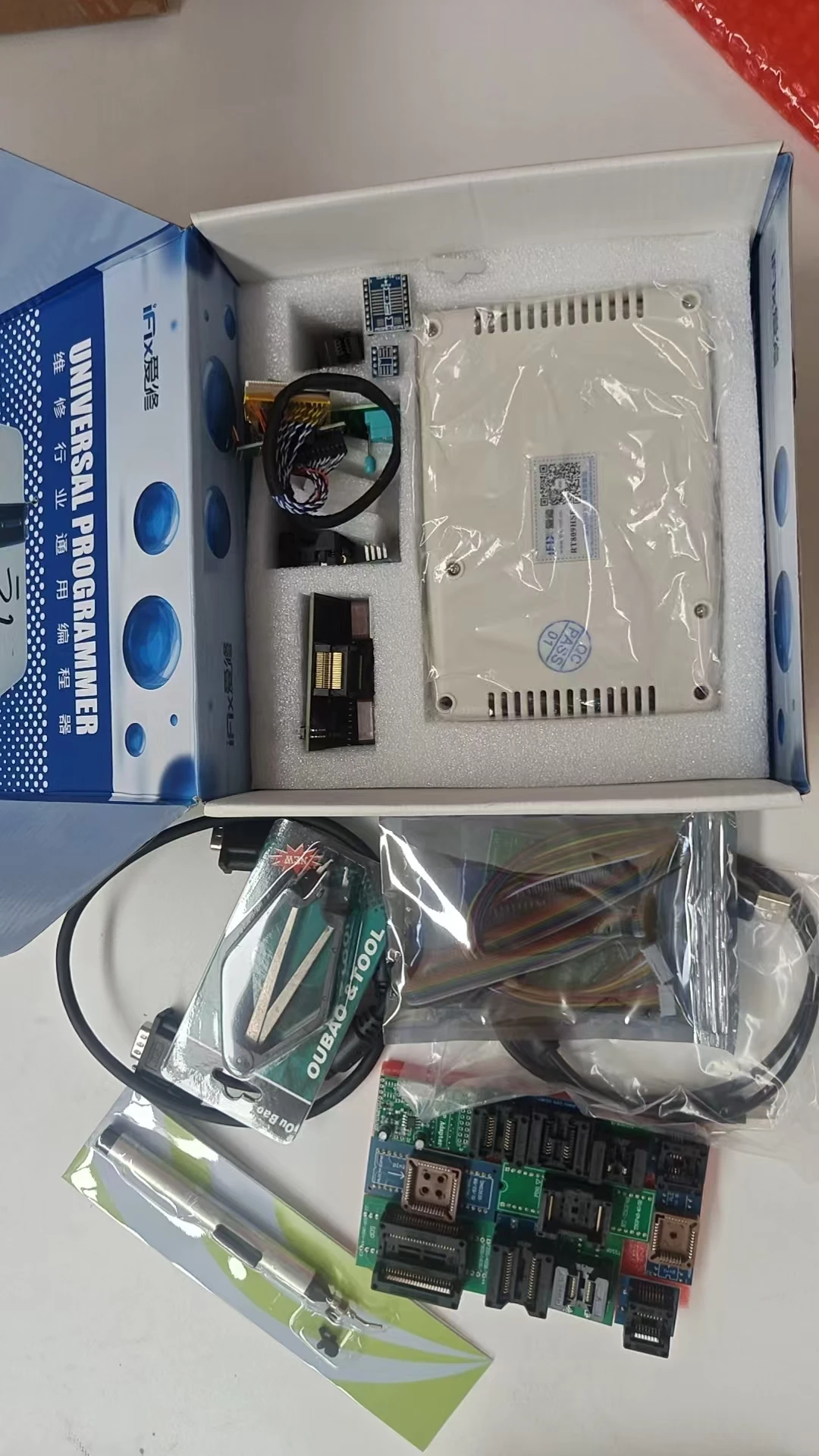 RT809H EMMC NAND Flash Programmer BIOS EEPROM EC ISP USB Universal IC Programmer with 31 Adapters BGA TSOP48 for LaptopTV Repair
RT809H EMMC NAND Flash Programmer BIOS EEPROM EC ISP USB Universal IC Programmer with 31 Adapters BGA TSOP48 for LaptopTV Repair