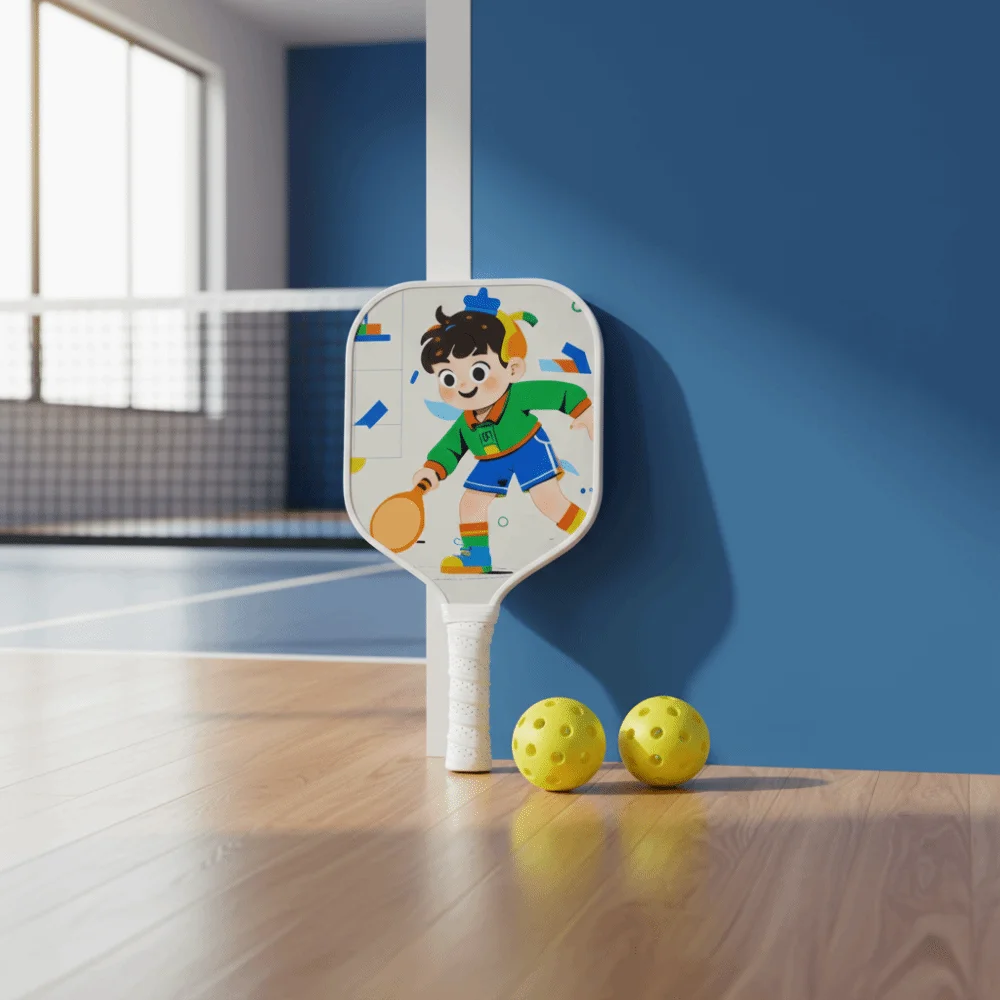 Cartoon Children's Pickleball Set Lightweight Colorful 's Pickleball Set Ribbed Handle 2 Balls Children's Pickleball Rackets
Cartoon Children's Pickleball Set Lightweight Colorful 's Pickleball Set Ribbed Handle 2 Balls Children's Pickleball Rackets