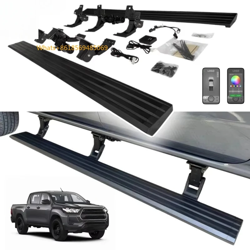 2020 2023 2024 Vigo Double Cab Modern Off Road Automatic Running Boards Side Steps with Lights
2020 2023 2024 Vigo Double Cab Modern Off Road Automatic Running Boards Side Steps with Lights