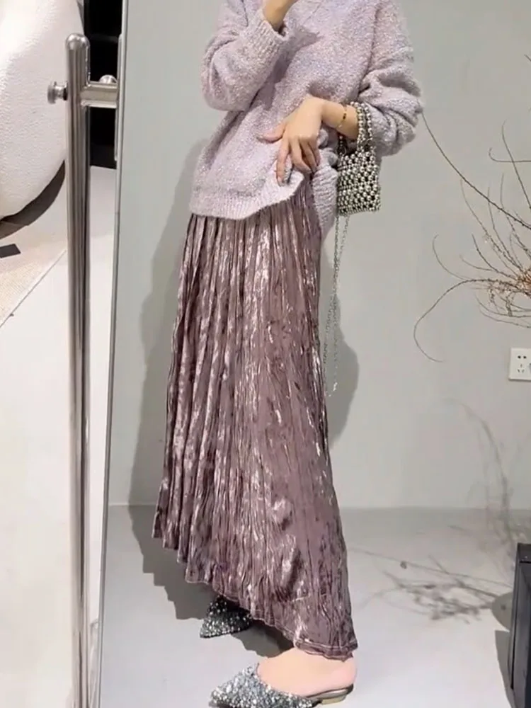 Новая женская плиссированная юбка с высокой талией для офиса и повседневной носки, осенне-зимняя коллекция
Новая женская плиссированная юбка с высокой талией для офиса и повседневной носки, осенне-зимняя коллекция