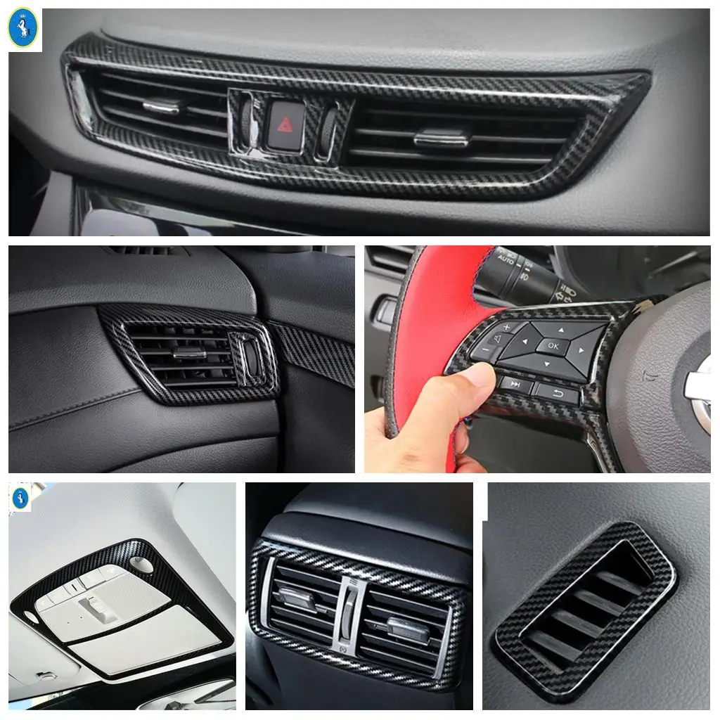 For Nissan Qashqai J11 2014 - 2020 ABS Car Reading Lights / Steering Wheel / Air AC Outlet Cover Trim Carbon Fiber Accessories
For Nissan Qashqai J11 2014 - 2020 ABS Car Reading Lights / Steering Wheel / Air AC Outlet Cover Trim Carbon Fiber Accessories