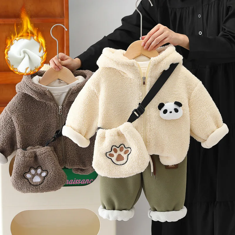 Children Cartoon Print Comfortable and Keep Warm Long Sleeved Clothing Boys Autumn Winter Fashion and Leisure Suit Clothing
Children Cartoon Print Comfortable and Keep Warm Long Sleeved Clothing Boys Autumn Winter Fashion and Leisure Suit Clothing