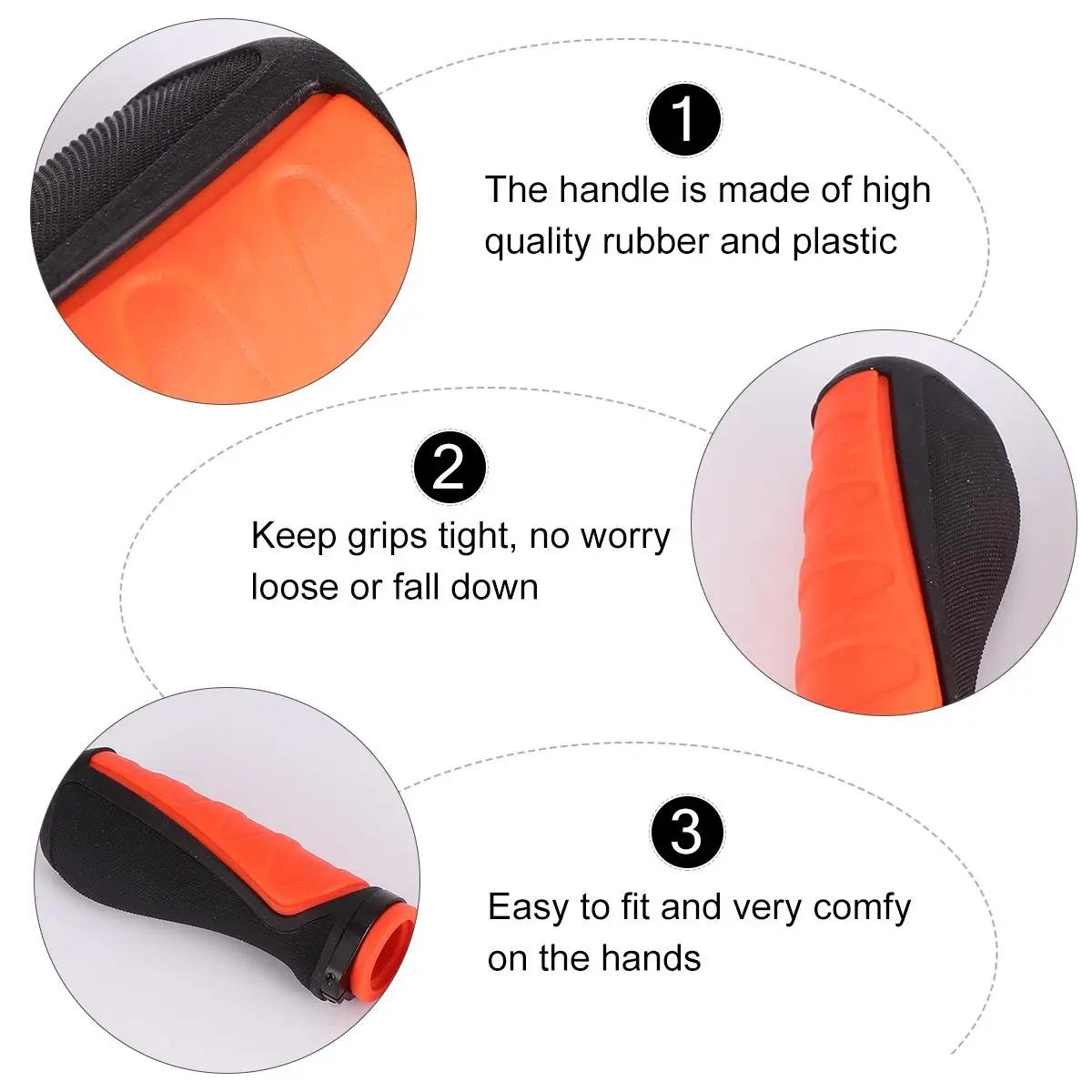 2Pcs Mountain Bike H Grips Comfortable Non Slip Rubber Plastic Universal St Bicycles Easy Install Soap
2Pcs Mountain Bike H Grips Comfortable Non Slip Rubber Plastic Universal St Bicycles Easy Install Soap