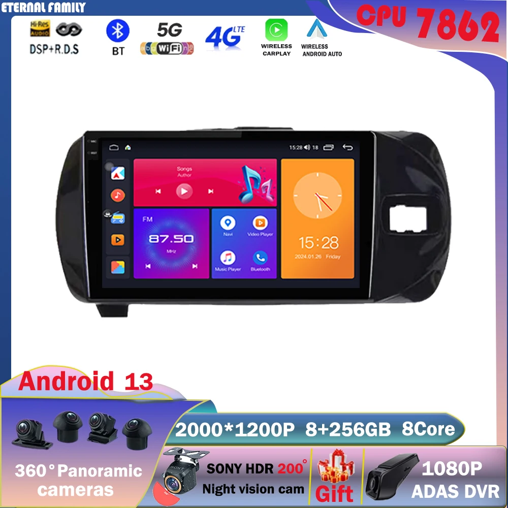 Android 13 For Toyota Vitz 3 XP130 2014 2015 2016 2017 2018 2019 Car Radio Player 9'' Video Autoradio Multimedia Navigation GPS
Android 13 For Toyota Vitz 3 XP130 2014 2015 2016 2017 2018 2019 Car Radio Player 9'' Video Autoradio Multimedia Navigation GPS