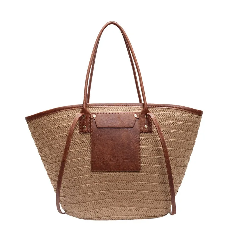 Advanced sense of large-capacity straw bag female 2025 color collision armpit bag single shoulder crossbody handheld large bags
Advanced sense of large-capacity straw bag female 2025 color collision armpit bag single shoulder crossbody handheld large bags