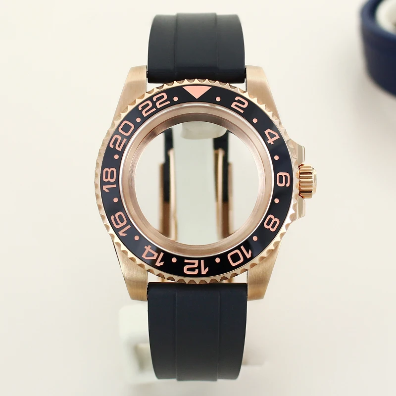 200M Waterproof 40mm GMT Ceramic Insert Watch Case For Seiko NH35 NH36 NH38 NH34 4R36 Miyota 8215 ETA 2824 Movement Rubber Strap
200M Waterproof 40mm GMT Ceramic Insert Watch Case For Seiko NH35 NH36 NH38 NH34 4R36 Miyota 8215 ETA 2824 Movement Rubber Strap