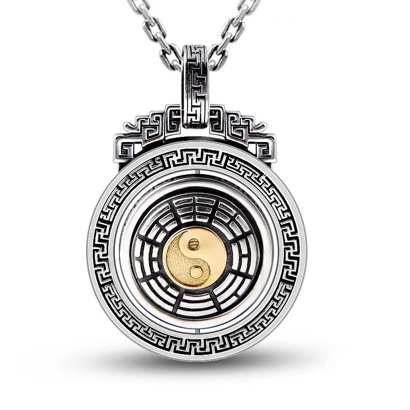 S925 Sterling Silver Vintage Tibetan Round Gossip Chain Pendants For Man Woman Real Silver Retro Ethnic Style Pendant Jewelry
S925 Sterling Silver Vintage Tibetan Round Gossip Chain Pendants For Man Woman Real Silver Retro Ethnic Style Pendant Jewelry