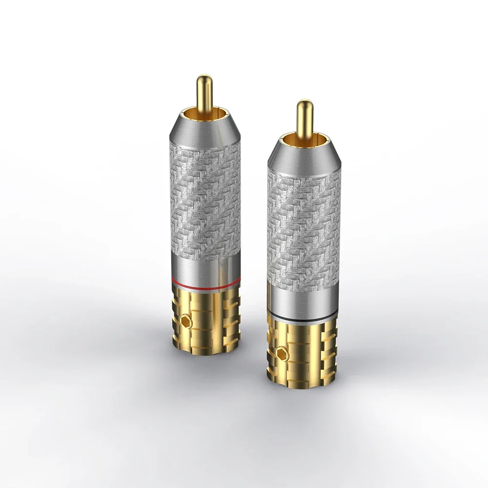 Viborg VR108G Pure Copper Carbon Fiber RCA Unsolder version Pure Copper RCA screws locking 24K Gold plated RCA
Viborg VR108G Pure Copper Carbon Fiber RCA Unsolder version Pure Copper RCA screws locking 24K Gold plated RCA