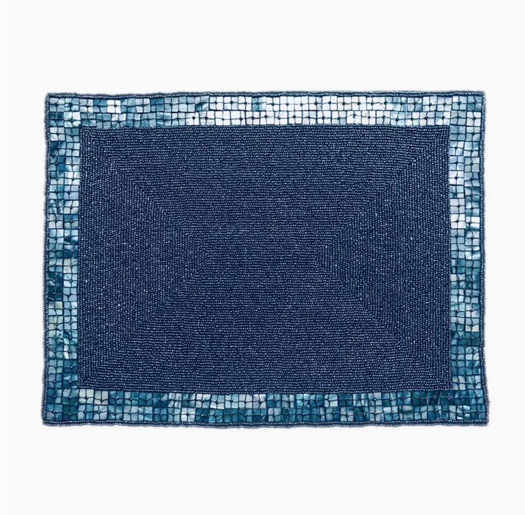 Rectangle Shell Handmade Bead Embroidery Meal Mat Wooden Bead Round Dining Room Table Mat Decoration
Rectangle Shell Handmade Bead Embroidery Meal Mat Wooden Bead Round Dining Room Table Mat Decoration