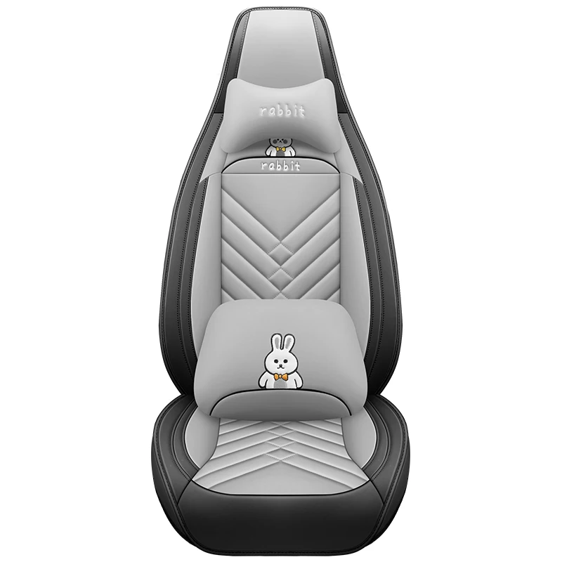 Front single-seat car seat covers, cartoon headrest and lumbar support, suitable for front one-piece head seat models
Front single-seat car seat covers, cartoon headrest and lumbar support, suitable for front one-piece head seat models