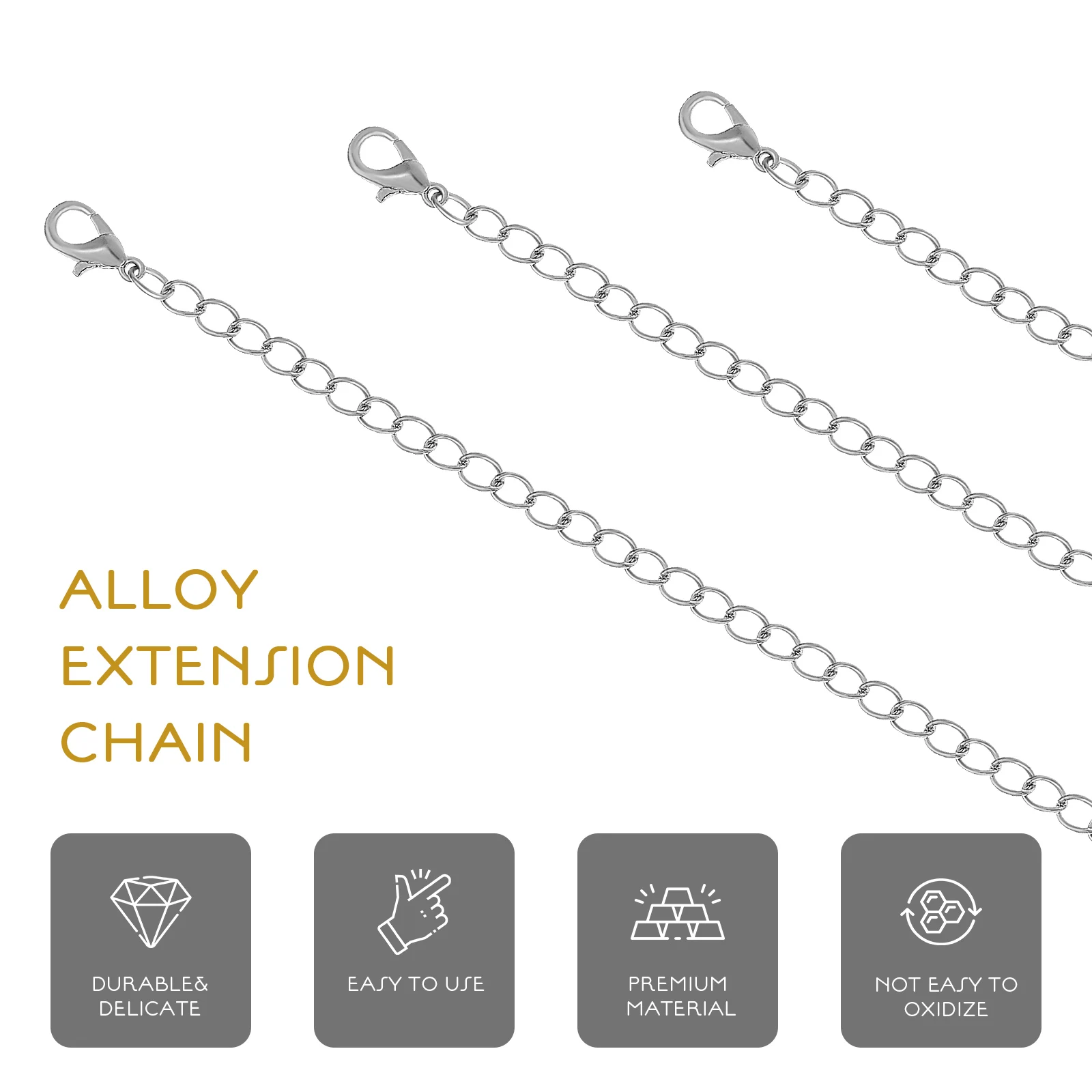 12Pcs Jewelry Extender Chains Strong Functional for Necklace Bracelet Anklet DIY Jewelry Making Accessories Necklace Extender
12Pcs Jewelry Extender Chains Strong Functional for Necklace Bracelet Anklet DIY Jewelry Making Accessories Necklace Extender