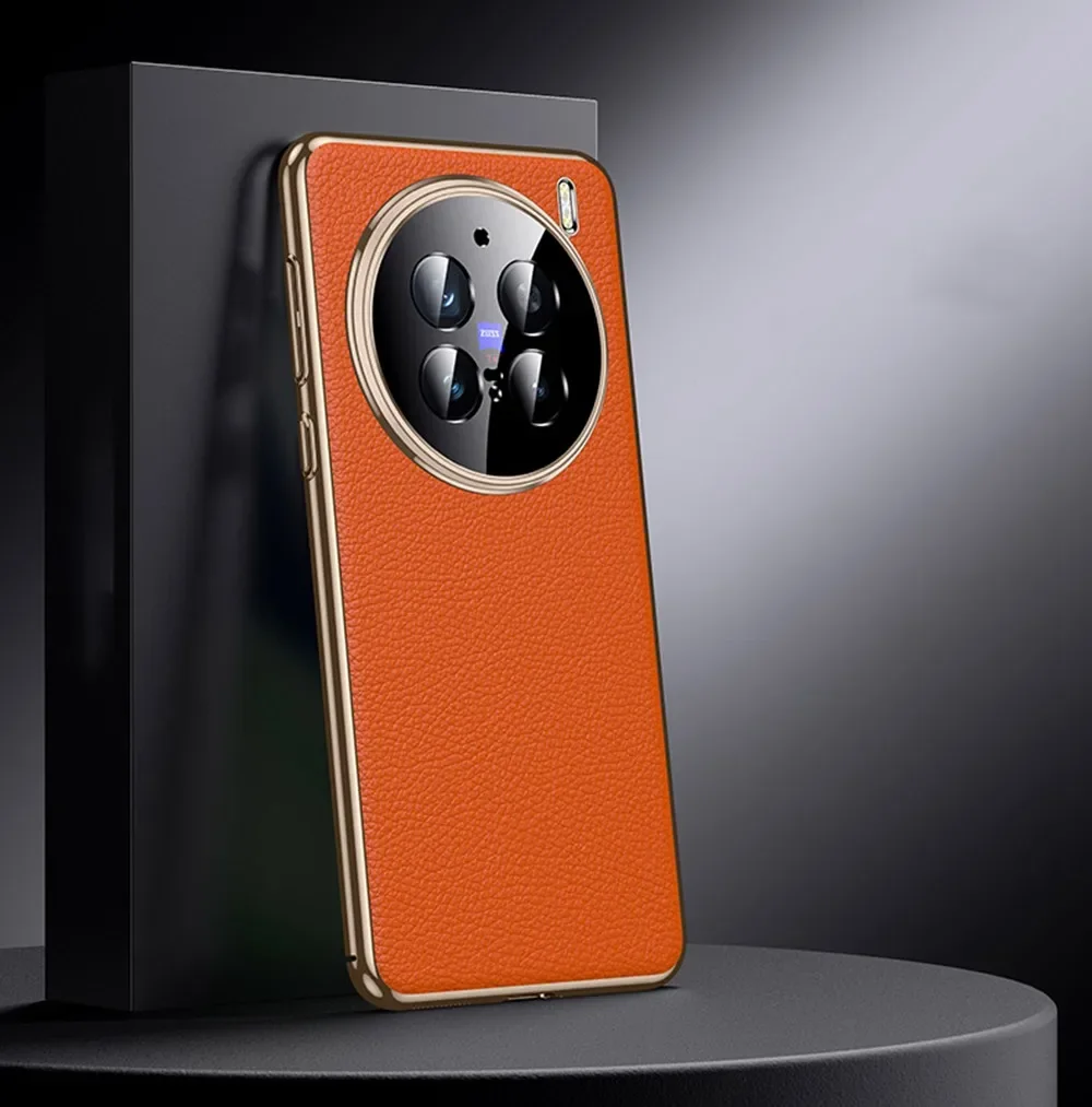 Stylish Electroplate Leather Phone Cover for Vivo X200 X100S X100 Pro V40 Pro X100 Ultra Capa Camera Protection Bumper Case
Stylish Electroplate Leather Phone Cover for Vivo X200 X100S X100 Pro V40 Pro X100 Ultra Capa Camera Protection Bumper Case