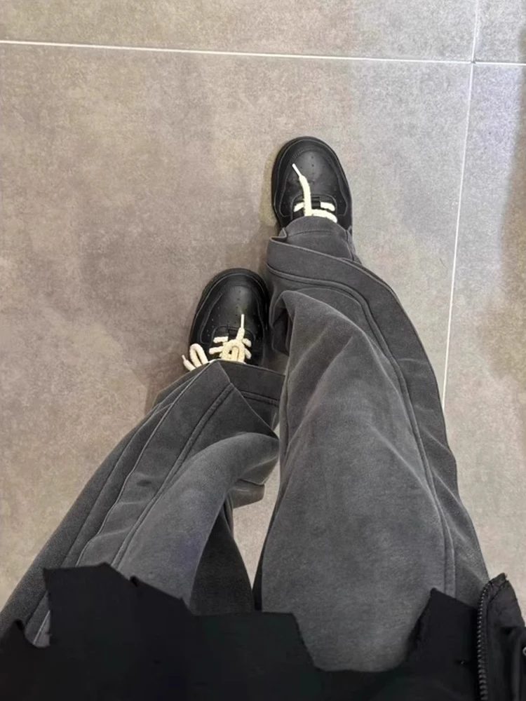 American Retro Waed Wide Leg Pants High Street Jazz Dance Men's Straight Cut Casual Trousers Faionable Youth Spring Leisure
American Retro Waed Wide Leg Pants High Street Jazz Dance Men's Straight Cut Casual Trousers Faionable Youth Spring Leisure