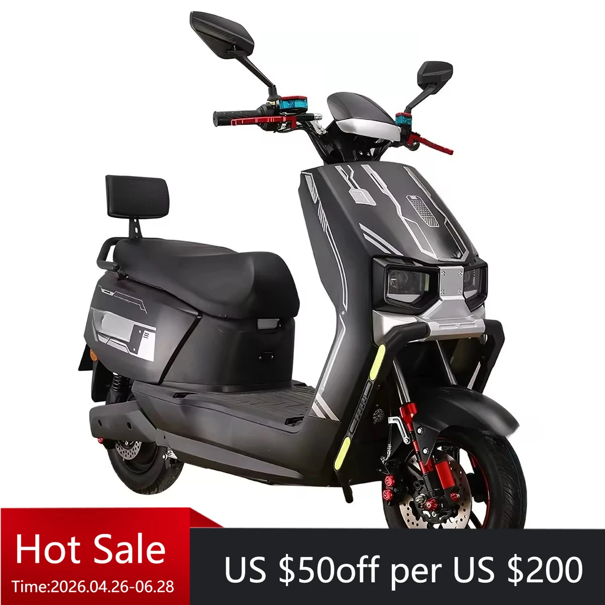 Factory stock electric scooter 60V 2000v electric motorcycle, suitable for commuting, two-wheeled adult electric motorcycle
Factory stock electric scooter 60V 2000v electric motorcycle, suitable for commuting, two-wheeled adult electric motorcycle
