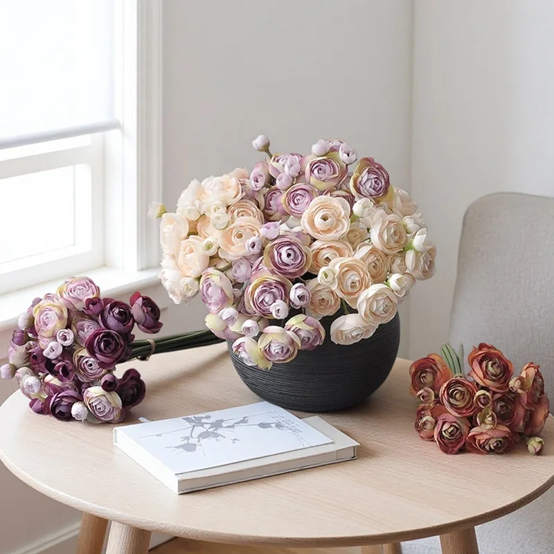 18PCS 26CM Artificial Dew Lotus Home Decoration Thousand Layer Small Tea Rose Photography Props Wedding Bride Holding Bouquet
18PCS 26CM Artificial Dew Lotus Home Decoration Thousand Layer Small Tea Rose Photography Props Wedding Bride Holding Bouquet