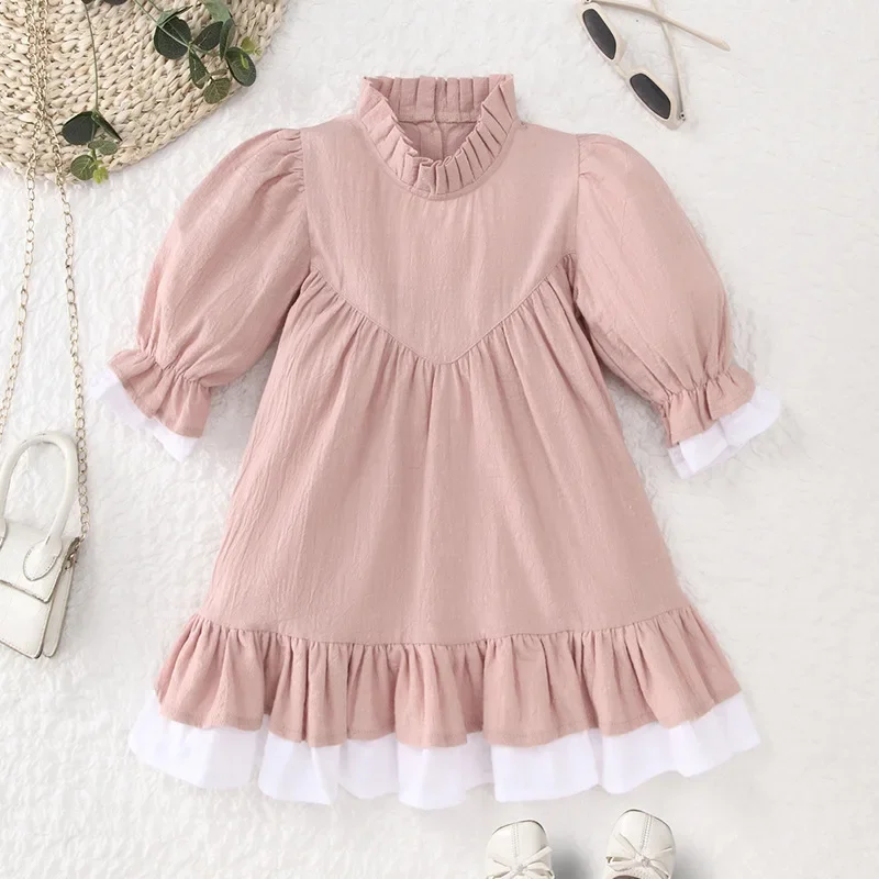 New Girls' Dress 2025 Long Sleeved Autumn Princess Dress Children's Sweet Dress Pink Green Long 5-6 Years Old
New Girls' Dress 2025 Long Sleeved Autumn Princess Dress Children's Sweet Dress Pink Green Long 5-6 Years Old