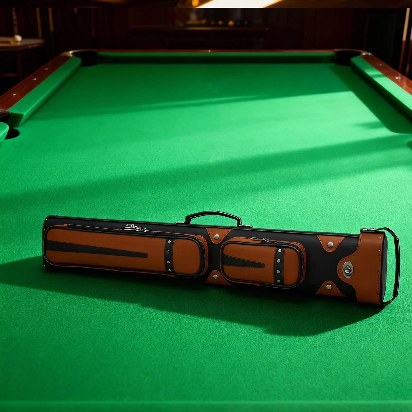 Billiard Cue Carrying Case PU Leather Hard Cover with Storage Pocket for Pool Cue Stick Billiard Players Repair Tools
Billiard Cue Carrying Case PU Leather Hard Cover with Storage Pocket for Pool Cue Stick Billiard Players Repair Tools