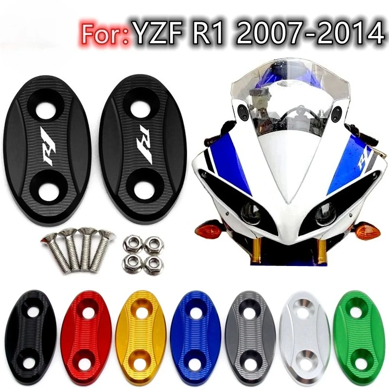 For Yamaha YZF R1 2007 2008 2009 2010 2011 2012 2013 2014 Motorcycle windshield drive eliminator rearview mirror hole cover
For Yamaha YZF R1 2007 2008 2009 2010 2011 2012 2013 2014 Motorcycle windshield drive eliminator rearview mirror hole cover