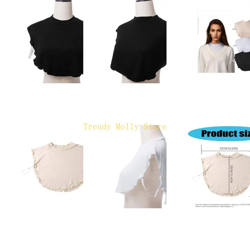 N5KB Breathable Faux Turtleneck Collar for Women Various Occasion Easy to Wear Elastic Stand Collar Faux Shirt for Daily Wear
N5KB Breathable Faux Turtleneck Collar for Women Various Occasion Easy to Wear Elastic Stand Collar Faux Shirt for Daily Wear
