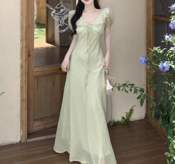 Elegant Vintage sweet Chic ruffle puff sleeve fairycore Dresses Evening High Street Plus Size Clothing
Elegant Vintage sweet Chic ruffle puff sleeve fairycore Dresses Evening High Street Plus Size Clothing