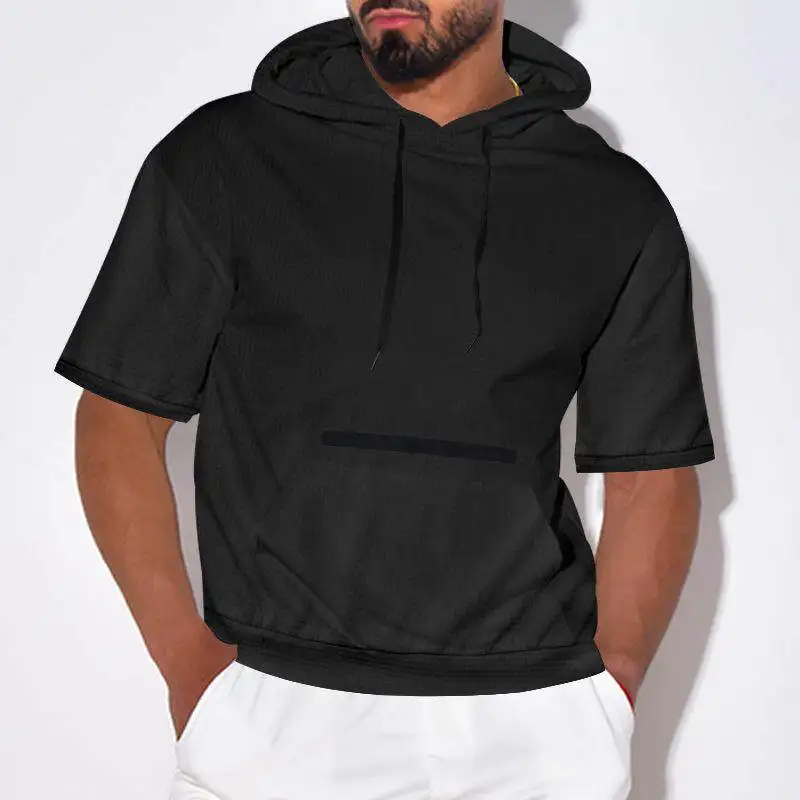 2024 Summer New Men's Casual Hoodie Short Sleeve T-Shirt Pure Color Heavyweight Men's Top Citywalk Bright Thread Velvet Print
2024 Summer New Men's Casual Hoodie Short Sleeve T-Shirt Pure Color Heavyweight Men's Top Citywalk Bright Thread Velvet Print