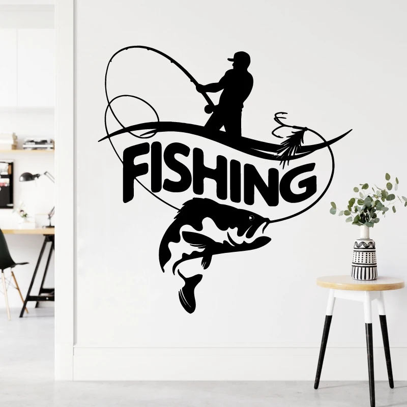 Sea Fishing Decorative Vinyl Wall Sticker Fisherman Fishing Rod Big Fish Sticker Indoor Waterproof Car Sticker Dress Up Decal 4
Sea Fishing Decorative Vinyl Wall Sticker Fisherman Fishing Rod Big Fish Sticker Indoor Waterproof Car Sticker Dress Up Decal 4