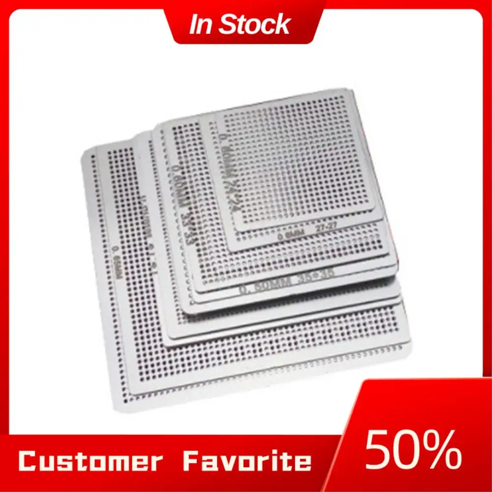 AT03 Top 27 Pcs Steel Mesh Laptop Chip Flux BGA Reballing Stencil Template Kit With Universal Reball Station
AT03 Top 27 Pcs Steel Mesh Laptop Chip Flux BGA Reballing Stencil Template Kit With Universal Reball Station