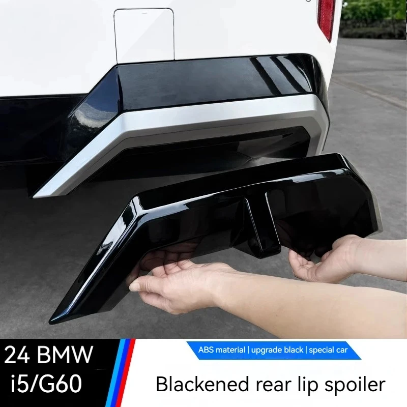 black Rear bumper diffuser Tail lip side splitter For BMW i5 G60 2024for exterior modification of rear spoiler accessories
black Rear bumper diffuser Tail lip side splitter For BMW i5 G60 2024for exterior modification of rear spoiler accessories