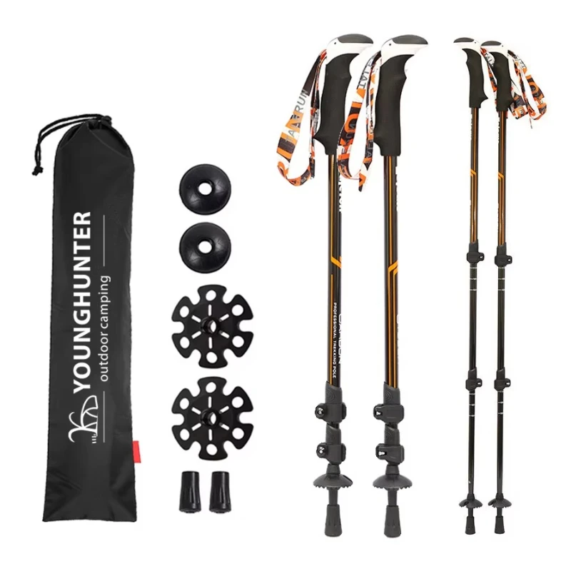 Young Hunter Self-Defense Survival Custom 3-Section Aluminum Hiking Pole Foldable Ultra Light Nordic Retractable Hiking Pole
Young Hunter Self-Defense Survival Custom 3-Section Aluminum Hiking Pole Foldable Ultra Light Nordic Retractable Hiking Pole