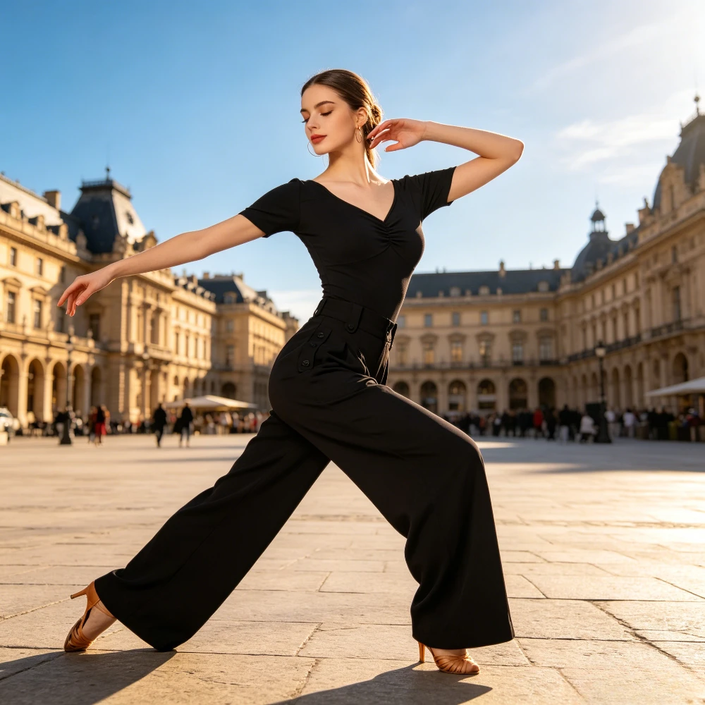 Elegant Adult Latin Dance Top, Premium Practice Dance Costume for Women, Stylish Outfit for Ballroom Training&Competition Events
Elegant Adult Latin Dance Top, Premium Practice Dance Costume for Women, Stylish Outfit for Ballroom Training&Competition Events