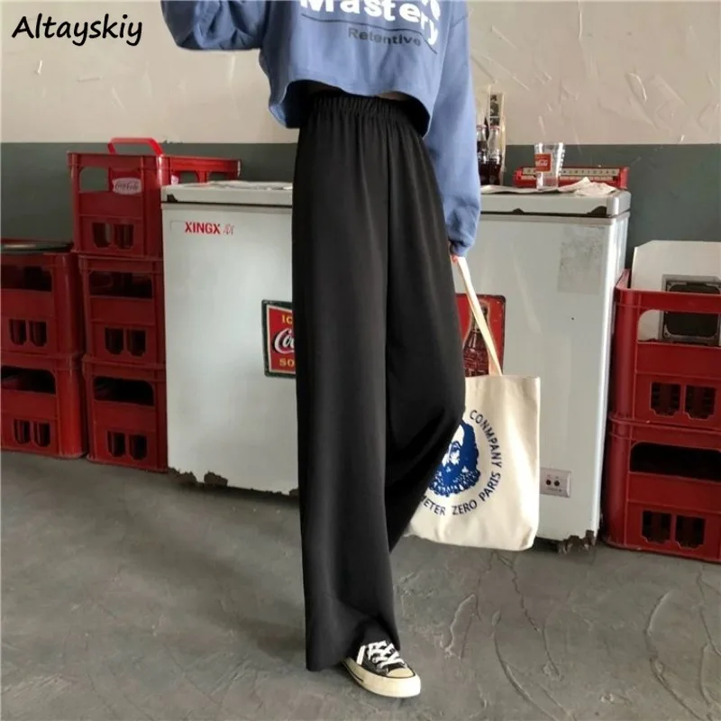 Широкие брюки женские осенние уличные базовые однотонные мягкие свободные с высокой талией Harajuku корейская модная одежда новая универсальная студенческая одежда
Широкие брюки женские осенние уличные базовые однотонные мягкие свободные с высокой талией Harajuku корейская модная одежда новая универсальная студенческая одежда