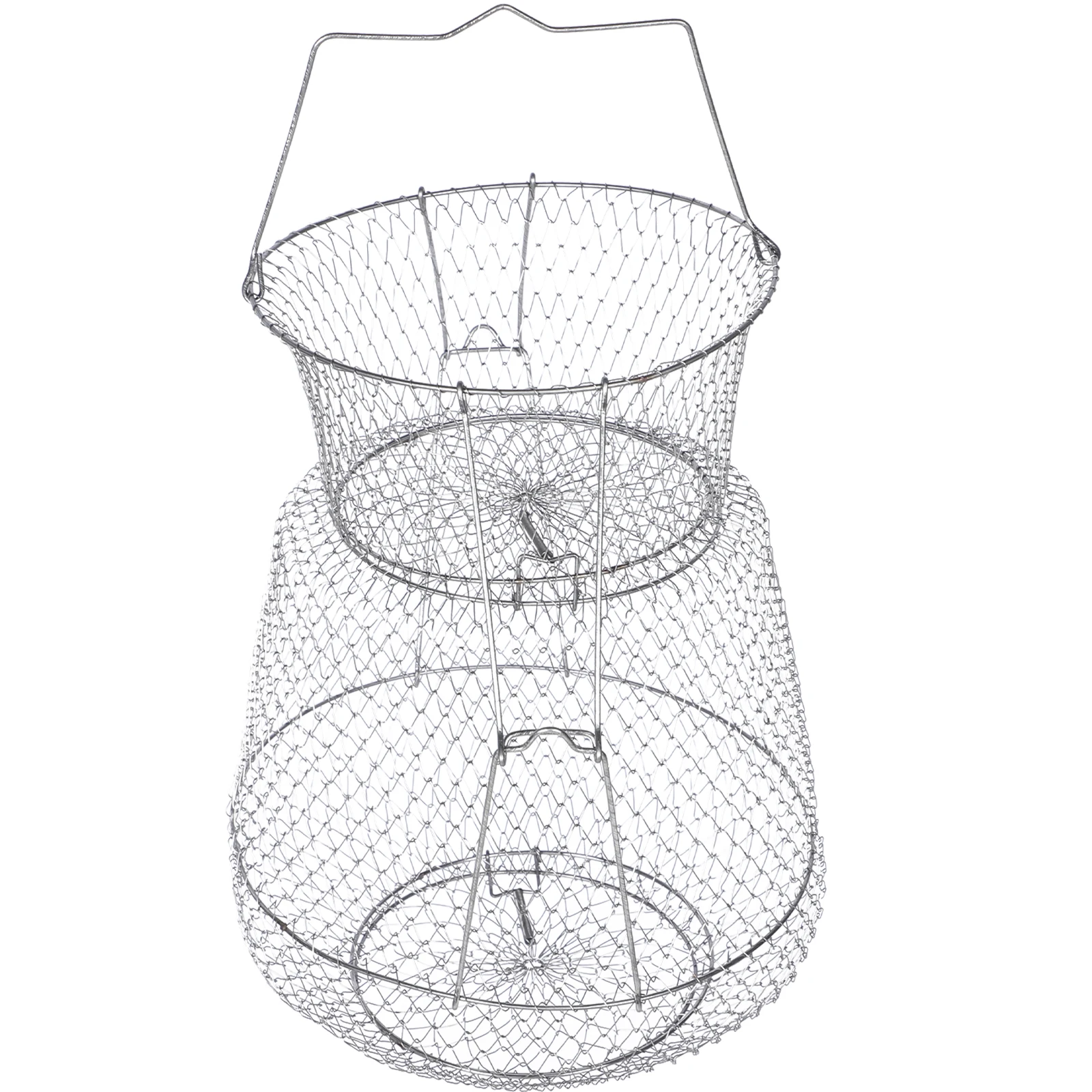 Folding Steel Fish Guard 304 Stainless Mesh Cage Crab Net Fishing Equipment Large Capacity Storage Bag Foldable Portable
Folding Steel Fish Guard 304 Stainless Mesh Cage Crab Net Fishing Equipment Large Capacity Storage Bag Foldable Portable