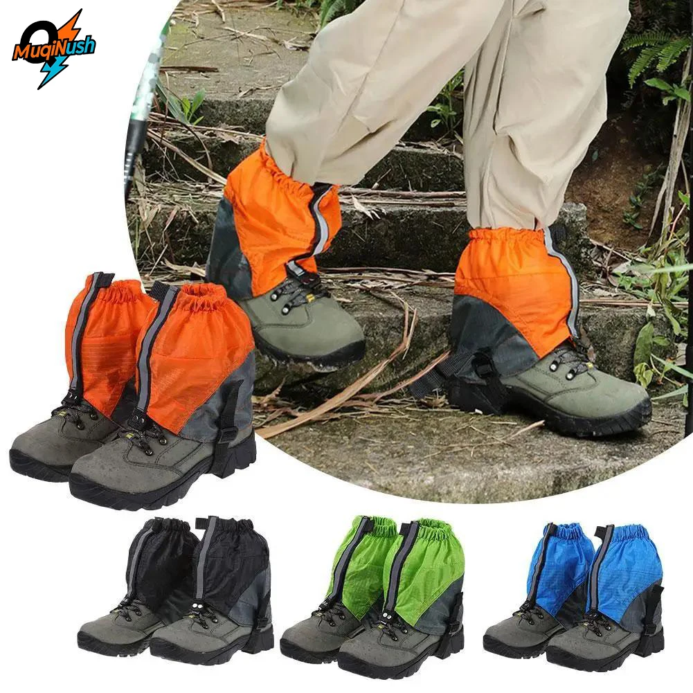 MuqiNush 1Pair Outdoor Camping Hiking Foot Cover Climbing Snowshoe Reuse Tear Resistant Waterproof Sand-proof Snow Reflective 
MuqiNush 1Pair Outdoor Camping Hiking Foot Cover Climbing Snowshoe Reuse Tear Resistant Waterproof Sand-proof Snow Reflective