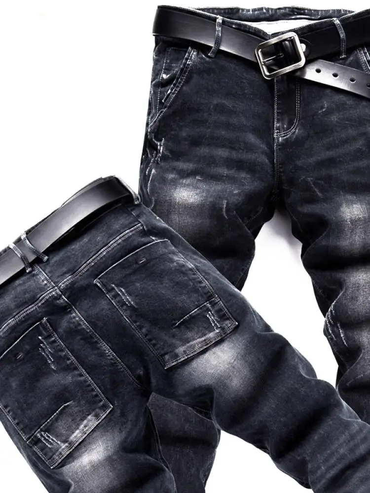 Yezoe Men's Slim Fit Straight Leg Black Jeans Elastic Trendy Brand Autumn Winter Pants mid Waist Cotton Polyester Blend
Yezoe Men's Slim Fit Straight Leg Black Jeans Elastic Trendy Brand Autumn Winter Pants mid Waist Cotton Polyester Blend